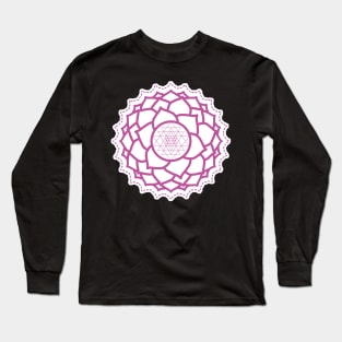 Sacred Geometry Yoga Blossom Long Sleeve T-Shirt